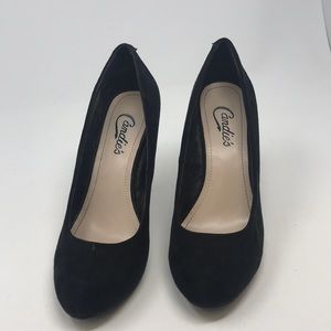 Black Suede 3 1/2” Heels
